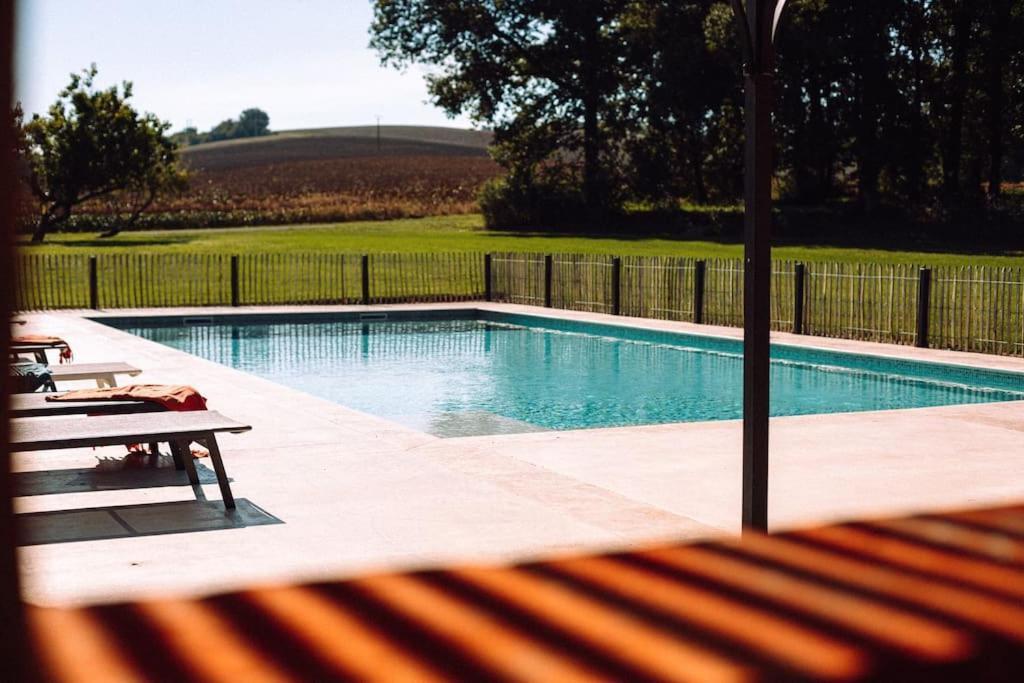 Villa L'Heritier, Maison Climatisee, 12Pers Avec Piscine Marzens Exterior foto