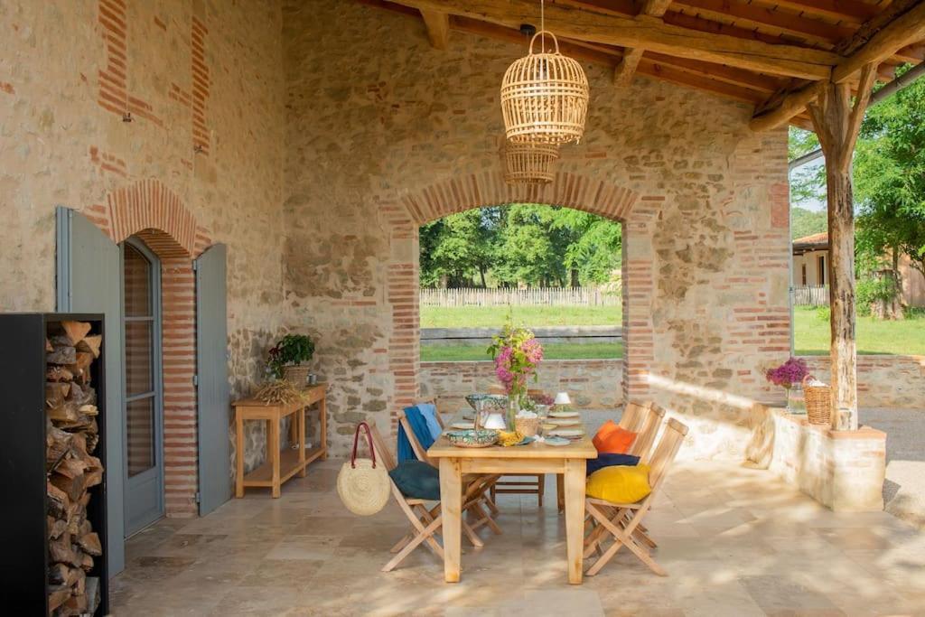 Villa L'Heritier, Maison Climatisee, 12Pers Avec Piscine Marzens Exterior foto
